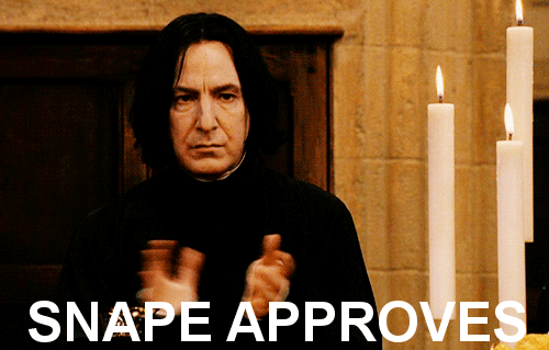 Thank you, Snape! Via tumblr.